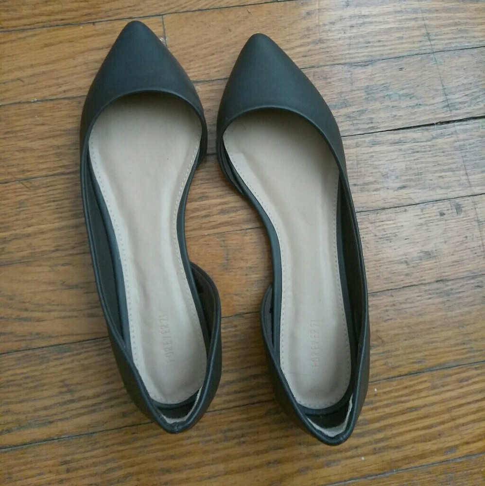 Dark grey flats